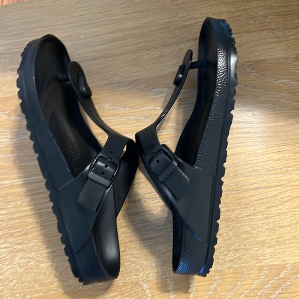 Birkenstock EVA Gizeh Thong Sandals in Black size W9 /M7 NWOB - Picture 4 of 12